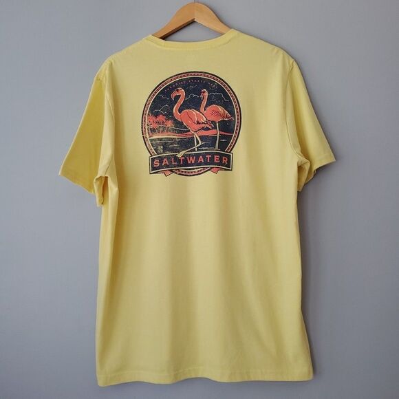 Izod Saltwater Collection Set of 2 Short Sleeve Soft Wash Tee Shirts Mens XL - Picture 9 of 12